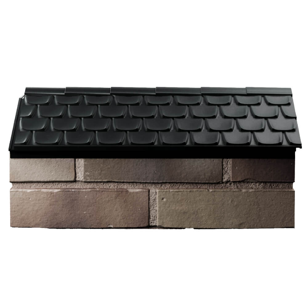 Парапет Zking Эльбрус Черный с посадкой на 1 кирпич (255мм) в Сертолово фото