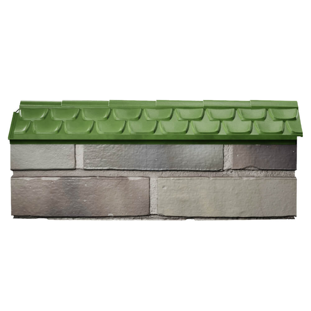 Парапет Zking Эльбрус Зеленый с посадкой на 0.5 кирпича (130мм) в Сертолово фото