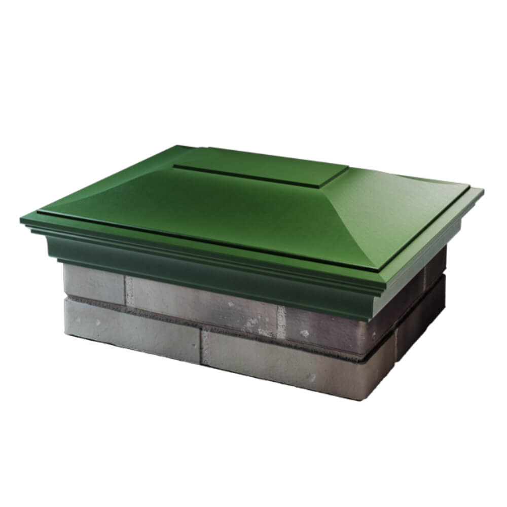 Колпак Zking Монблан Зеленый на столб 2х1.5 кирпича (515х385мм) в Сертолово фото