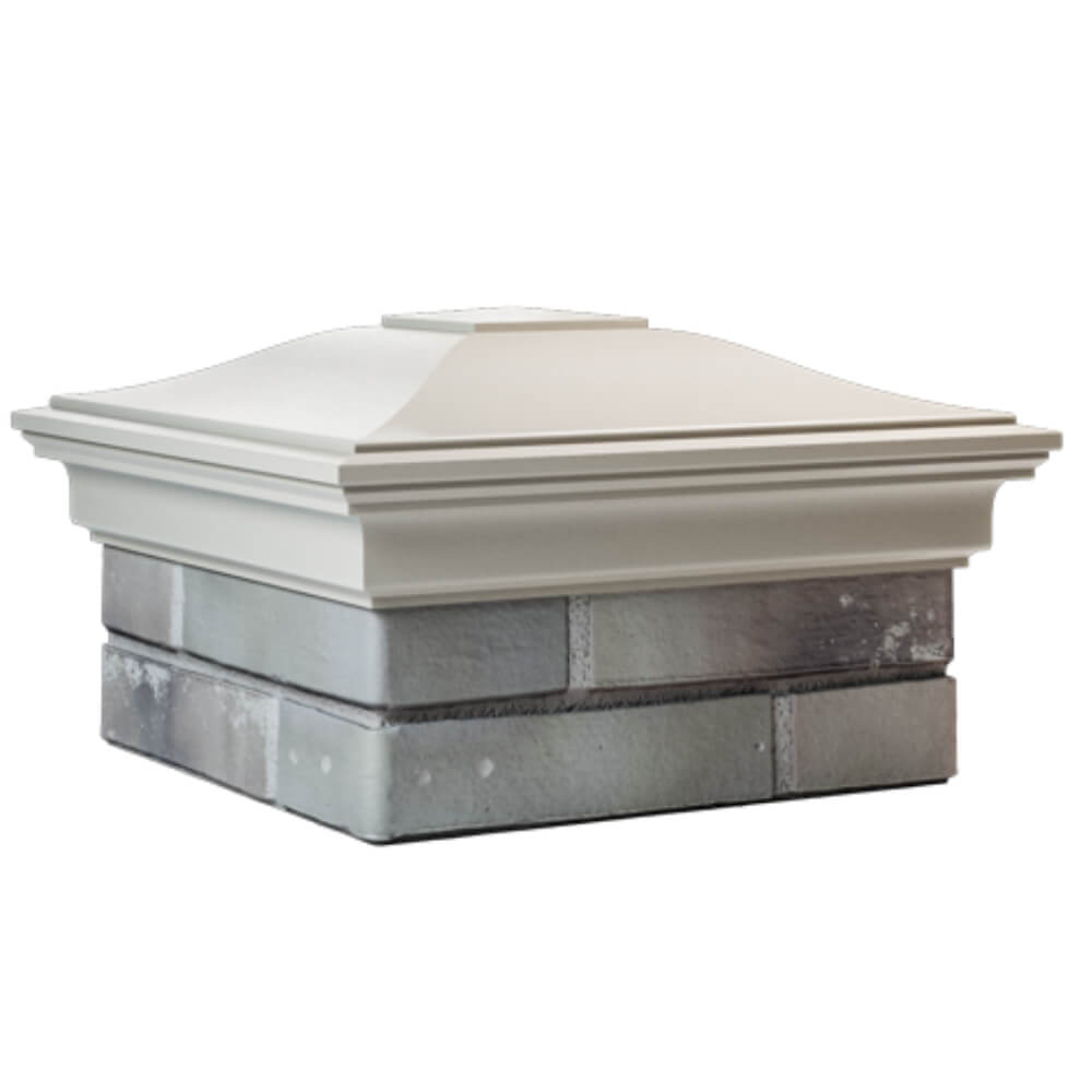 Колпак Zking Монблан Бежевый на столб 1.5х1.5 кирпича (385х385мм) в Сертолово фото