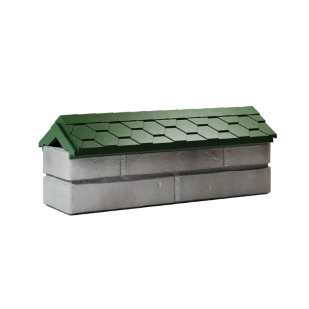 Парапет Zking Эверест Зеленый с посадкой на 0.5 кирпича (130мм) Сертолово фото