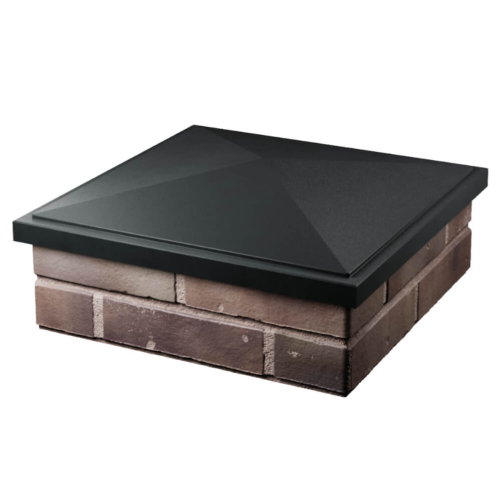 Колпак Zking БонаМоно Черный на столб 2х2 кирпича (515х515, 530х530мм) в Сертолово фото