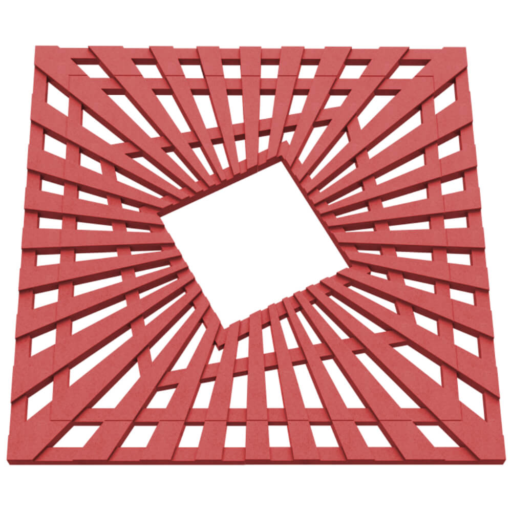 Приствольная решетка для дерева ZKING ATMOSPHERE 1.2х1.2м Красная в Сертолово фото