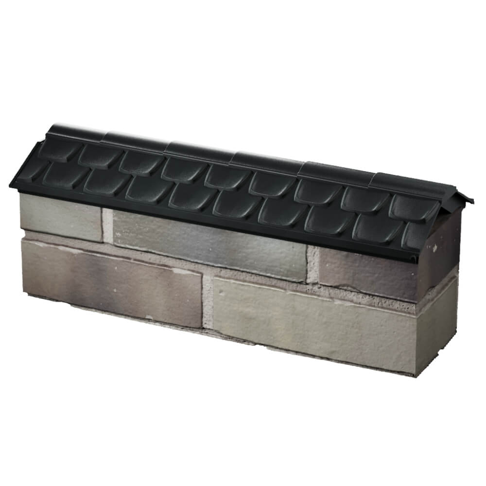 Парапет Zking Эльбрус Черный с посадкой на 0.5 кирпича (130мм) в Сертолово фото