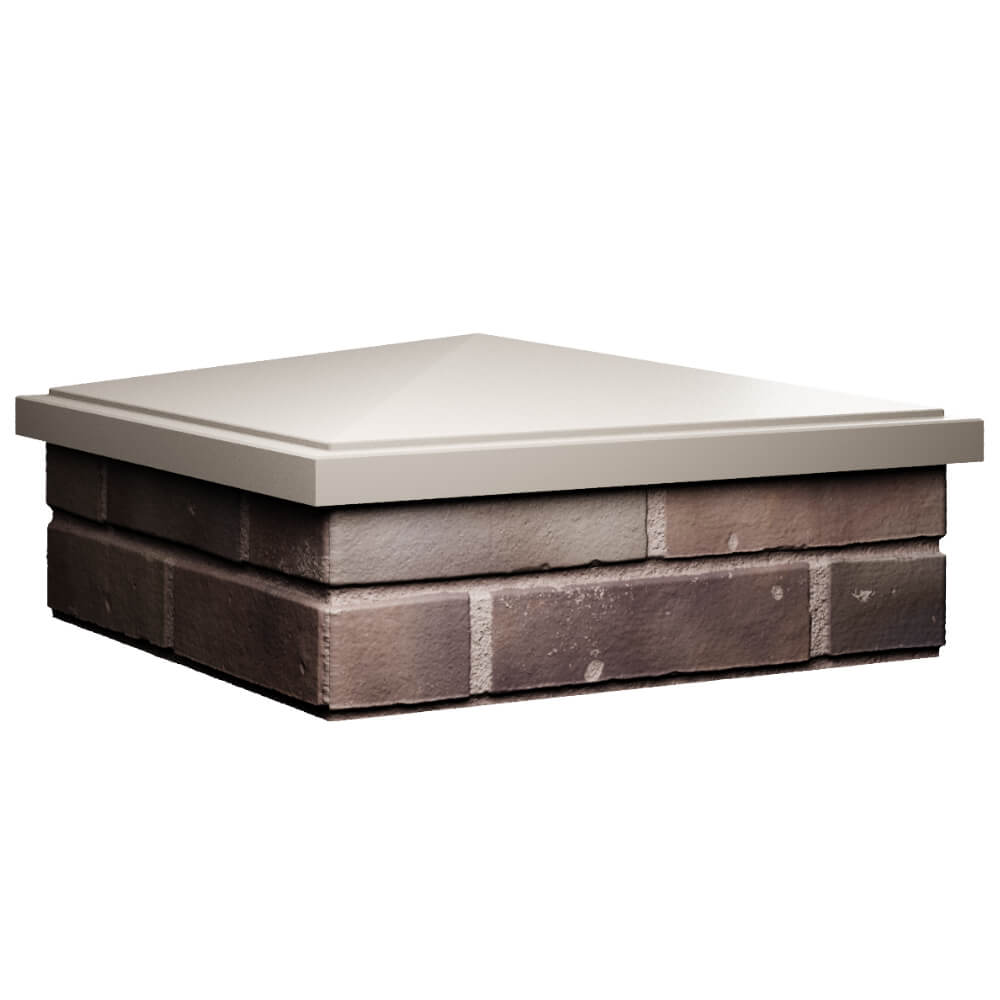 Колпак Zking БонаМоно Бежевый на столб 2х2 кирпича (515х515, 530х530мм) в Сертолово фото