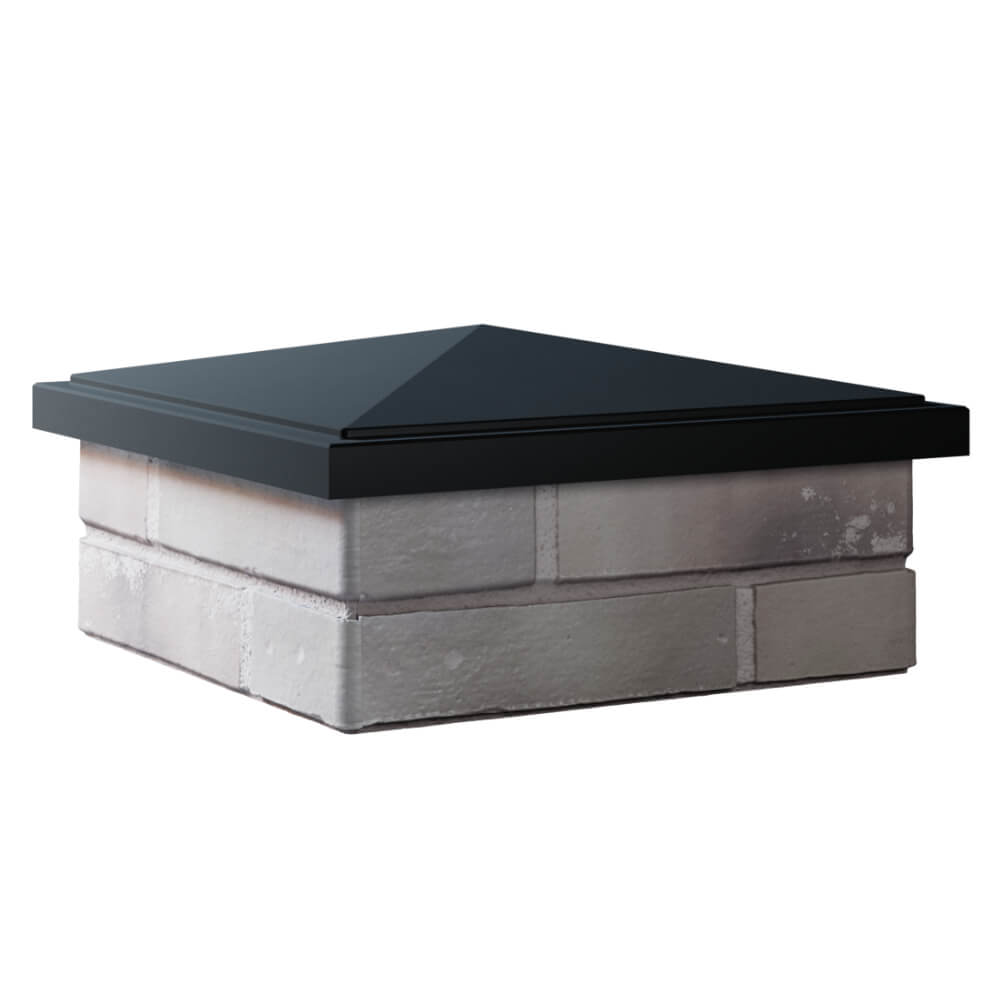 Колпак Zking БонаМоно Черный на столб 1.5х1.5 кирпича (385х385, 400х400мм) в Сертолово фото