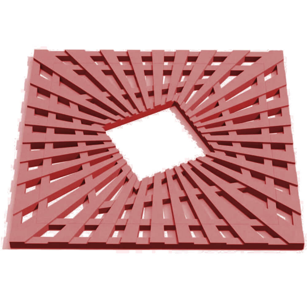 Приствольная решетка для дерева ZKING ATMOSPHERE 1.2х1.2м Красная Сертолово фото