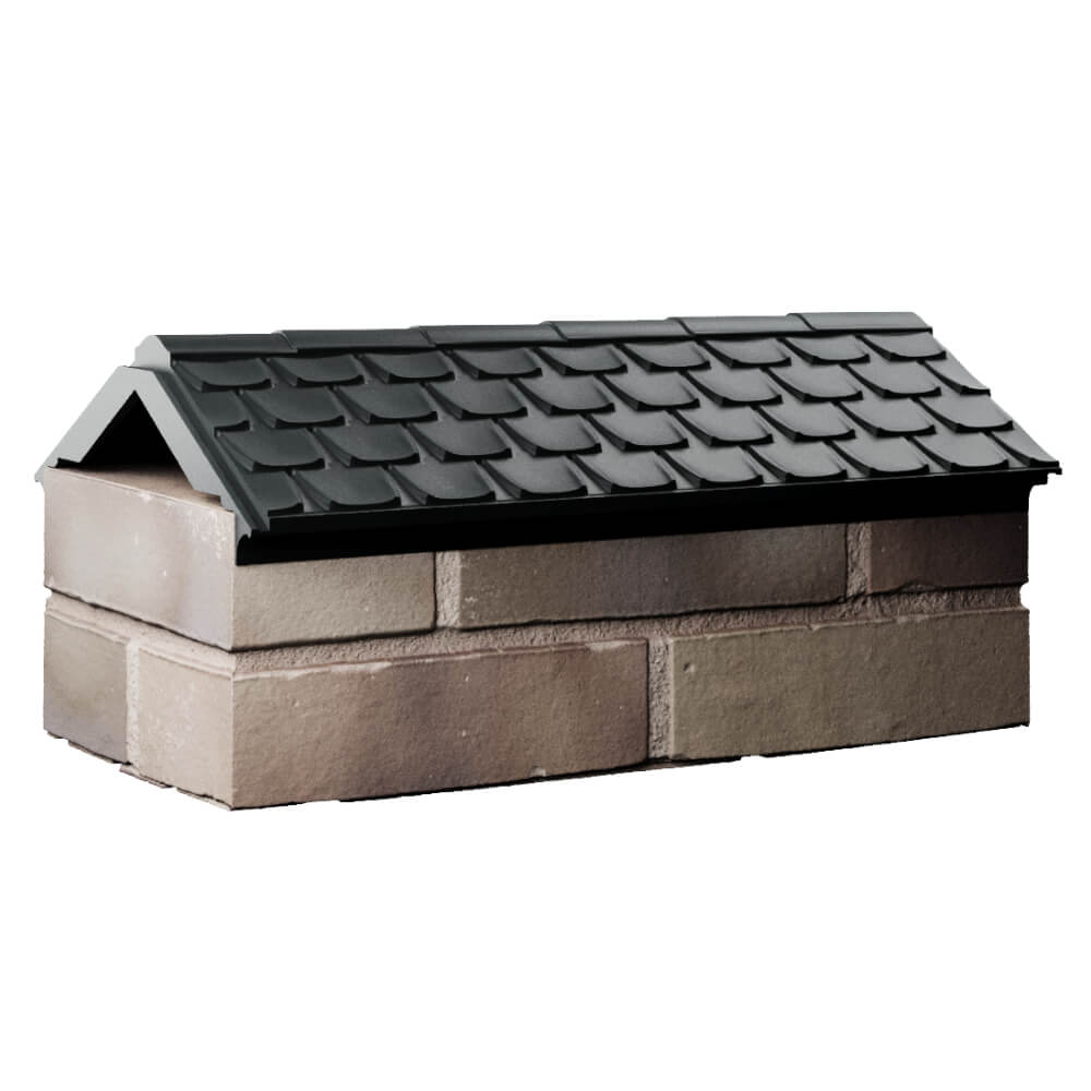 Парапет Zking Эльбрус Черный с посадкой на 1 кирпич (255мм) Сертолово фото