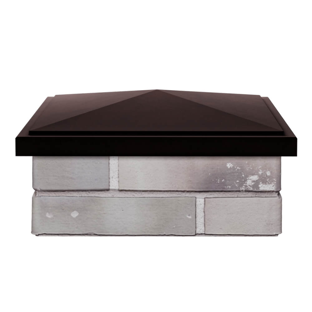 Колпак Zking БонаМоно Коричневый на столб 1.5х1.5 кирпича (385х385, 400х400мм) Сертолово фото