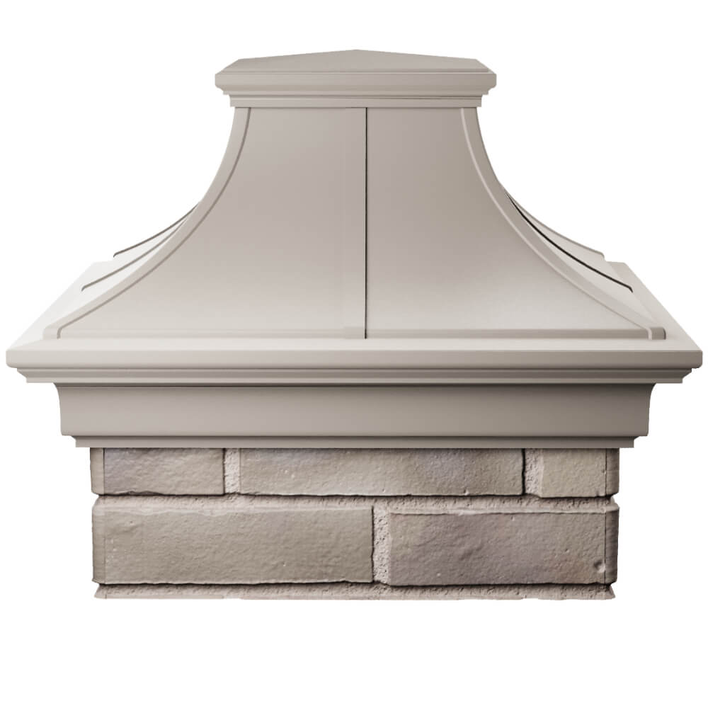 Колпак Zking Монблан Премиум Бежевый на столб 1.5х1.5 кирпича (385х385мм) Сертолово фото