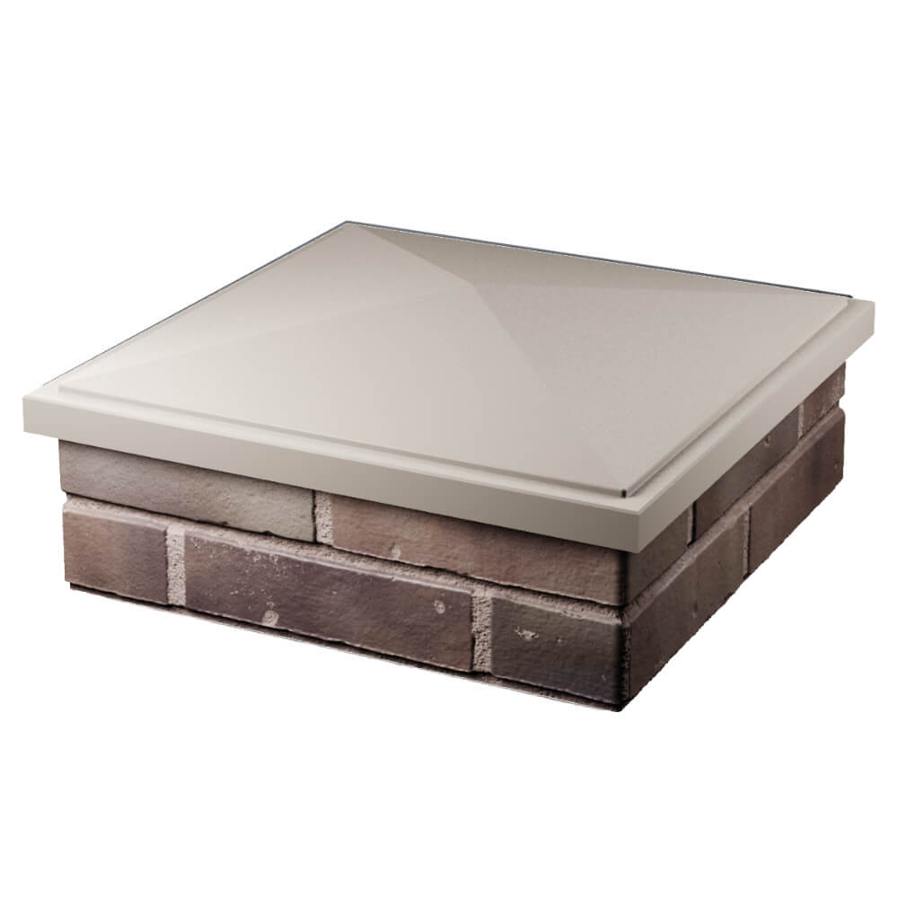 Колпак Zking БонаМоно Бежевый на столб 2х2 кирпича (515х515, 530х530мм) в Сертолово фото