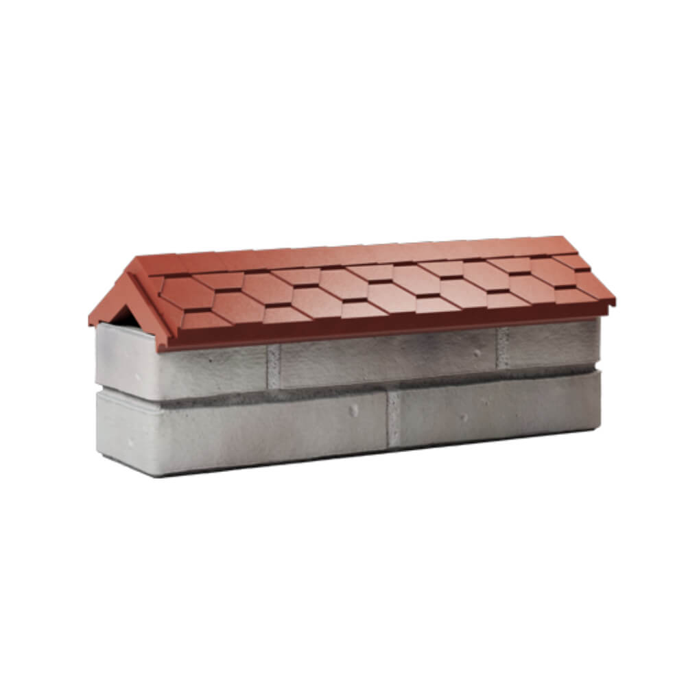Парапет Zking Эверест Красный с посадкой на 0.5 кирпича (130мм) Сертолово фото