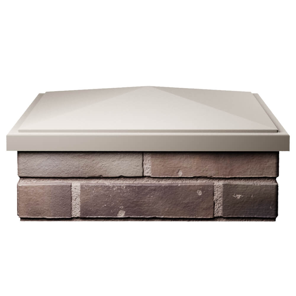 Колпак Zking БонаМоно Бежевый на столб 2х2 кирпича (515х515, 530х530мм) Сертолово фото