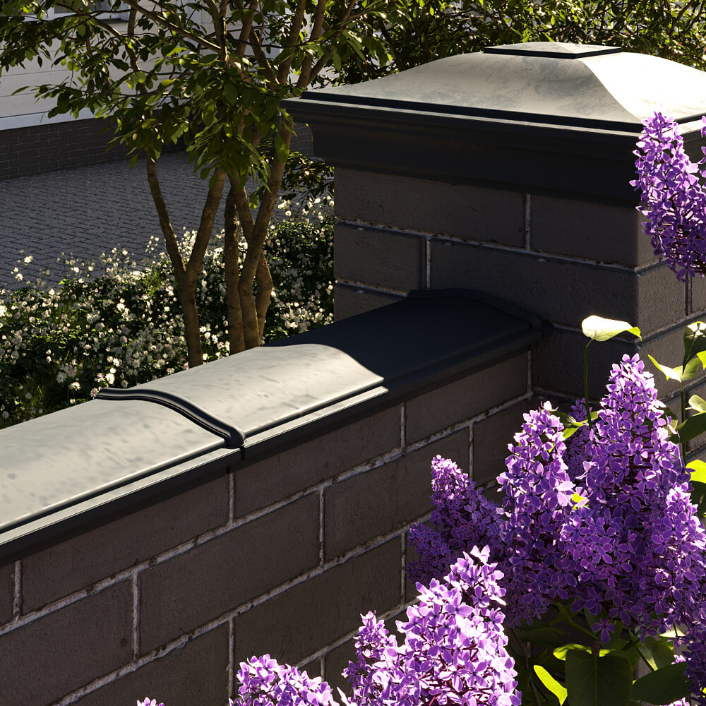 Парапет Zking Монблан Черный посадка на 0.5 кирпича (130мм) в Сертолово фото