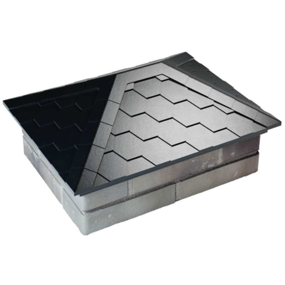 Колпак Zking Эверест Черный на столб 2х1.5 кирпича (520х390мм) Сертолово фото