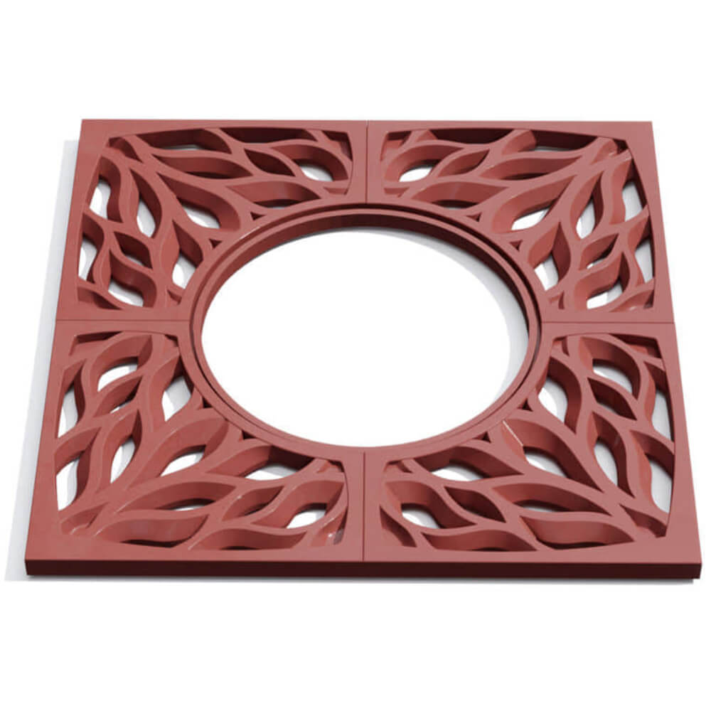 Приствольная решетка для дерева ZKING CRUST 1.2х1.2м Красная Сертолово фото