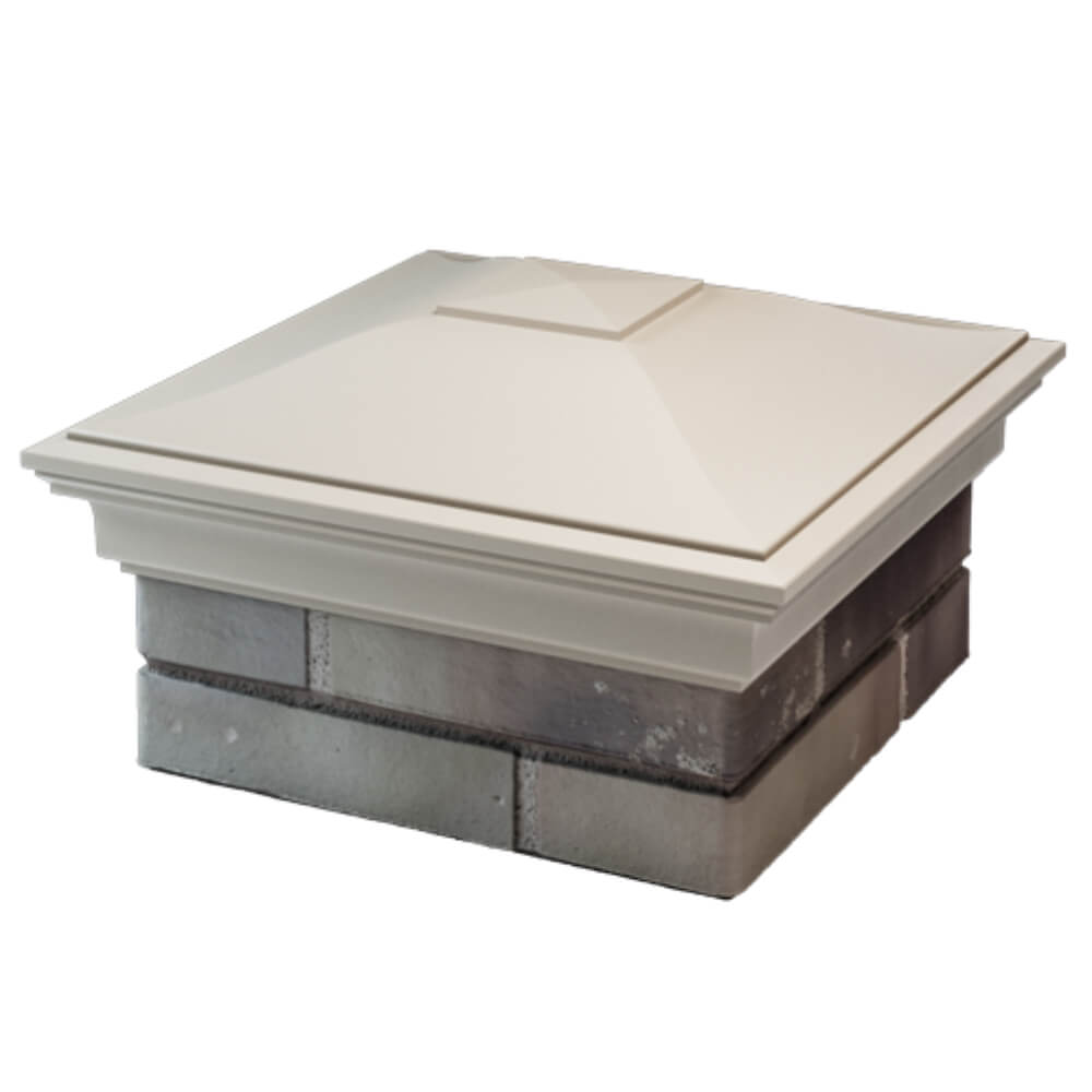 Колпак Zking Монблан Бежевый на столб 1.5х1.5 кирпича (385х385мм) в Сертолово фото