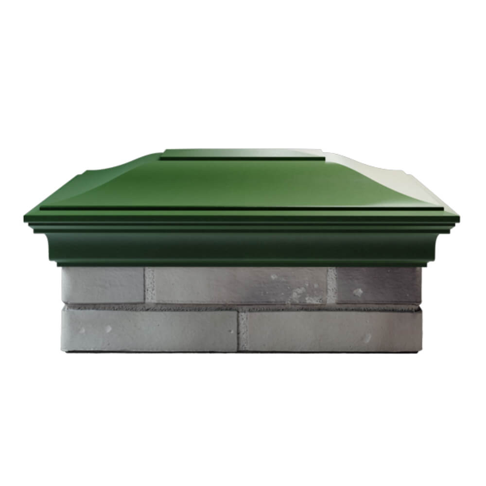 Колпак Zking Монблан Зеленый на столб 2х1.5 кирпича (515х385мм) в Сертолово фото
