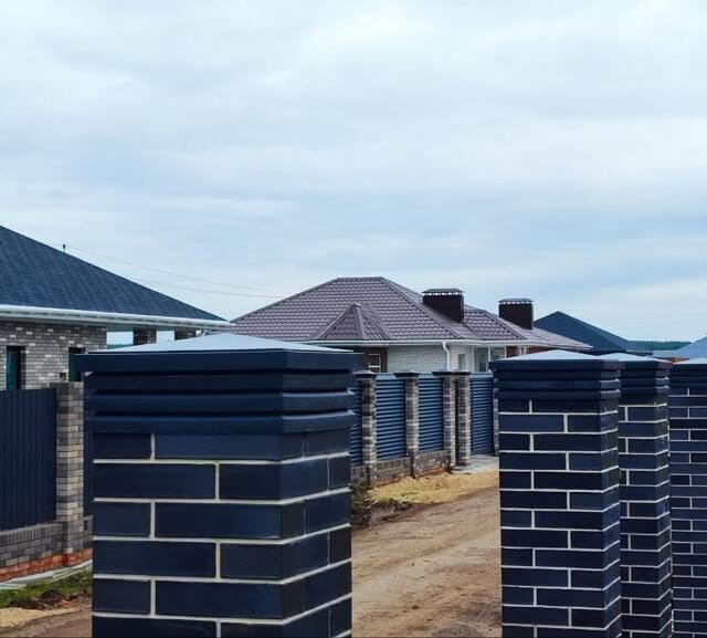 Колпак Zking Бона ХайТек Серый на столб 1.5х1.5 кирпича (385х385мм) в Сертолово фото