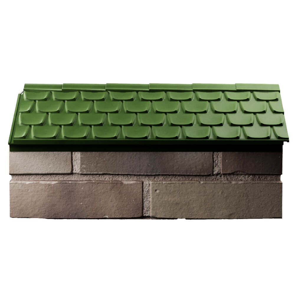 Парапет Zking Эльбрус Зеленый с посадкой на 1 кирпич (255мм) в Сертолово фото