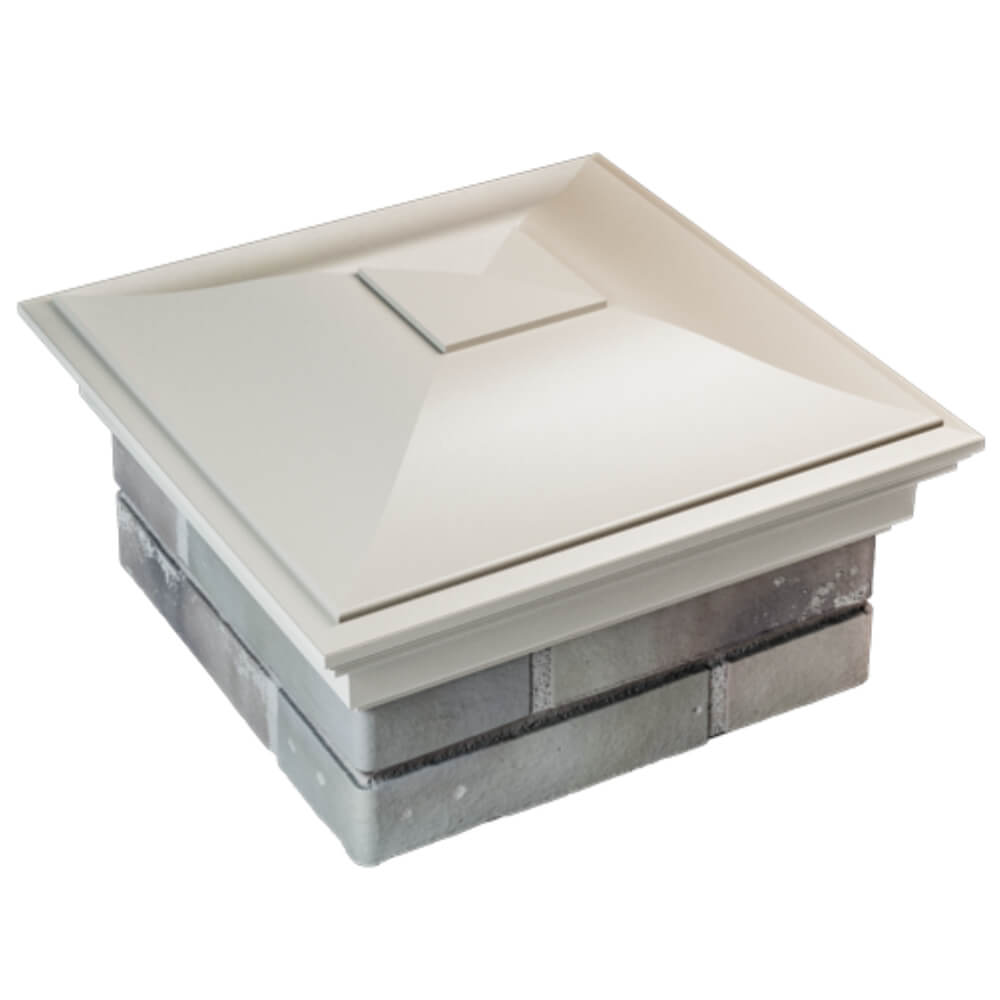 Колпак Zking Монблан Бежевый на столб 1.5х1.5 кирпича (385х385мм) в Сертолово фото