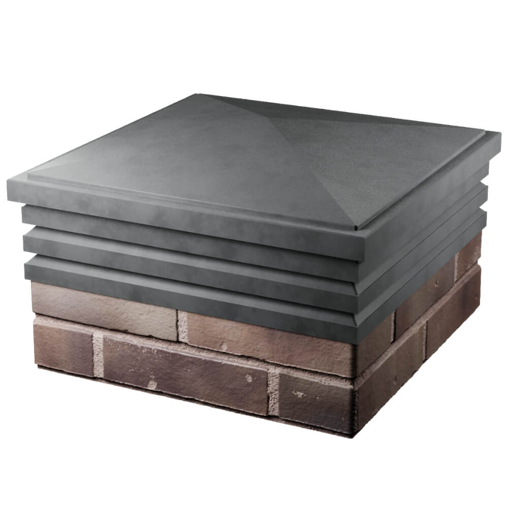 Колпак Zking Бона ХайТек Серый на столб 2х2 кирпича (513х513мм) в Сертолово фото