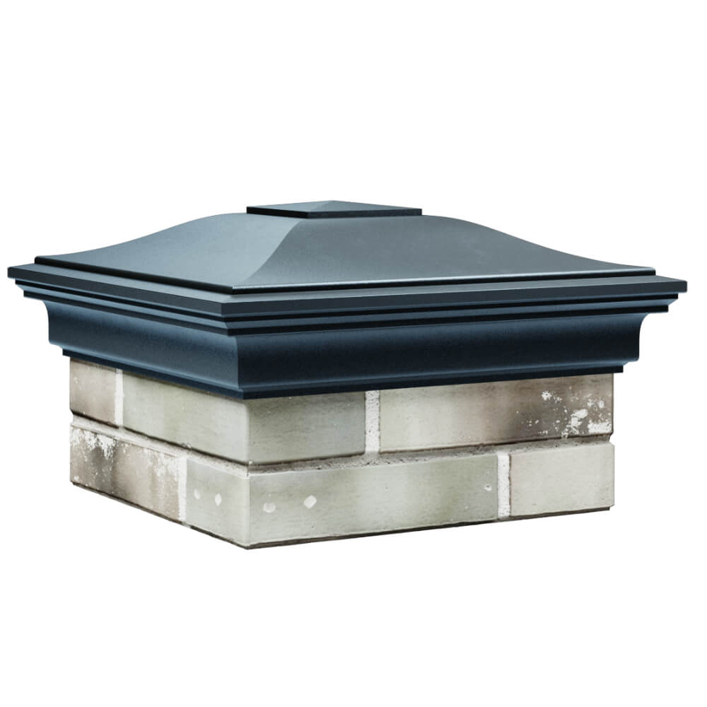 Колпак Zking Монблан Серый на столб 1.5х1.5 кирпича (385х385мм) в Сертолово фото