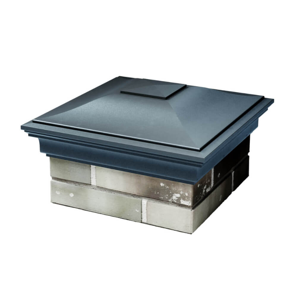 Колпак Zking Монблан Серый на столб 1.5х1.5 еврокирпича 0.7НФ (355х355мм) в Сертолово фото