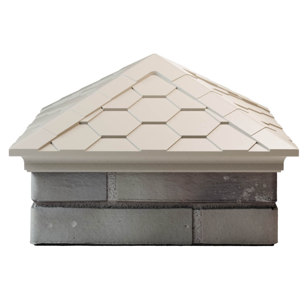 Колпак Zking Эверест Бежевый на столб 1.5х1.5 кирпича (390х390мм) Сертолово фото