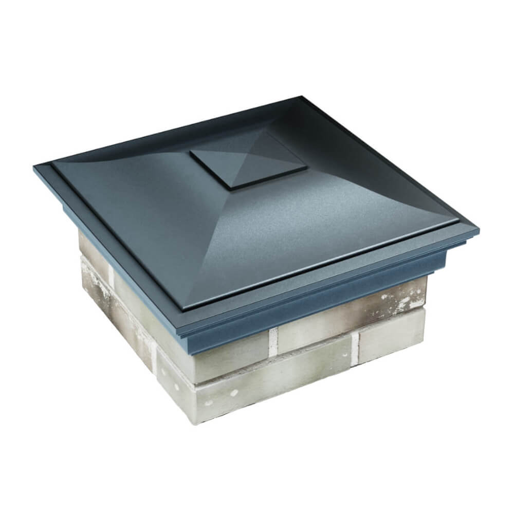 Колпак Zking Монблан Серый на столб 1.5х1.5 еврокирпича 0.7НФ (355х355мм) в Сертолово фото