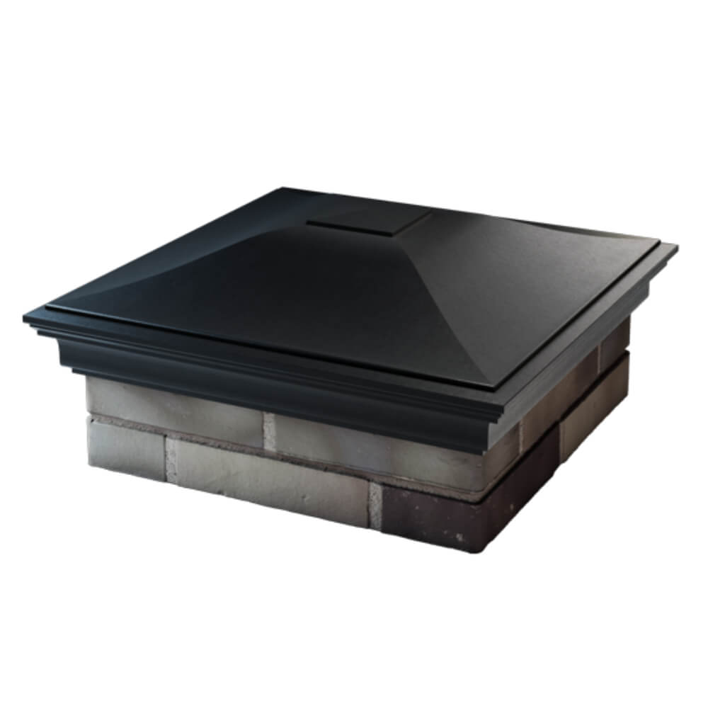 Колпак Zking Монблан Черный на столб 2х2 кирпича (515х515мм) в Сертолово фото