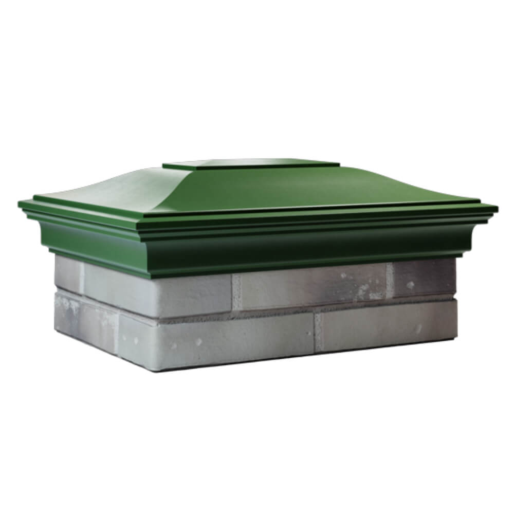 Колпак Zking Монблан Зеленый на столб 2х1.5 кирпича (515х385мм) в Сертолово фото