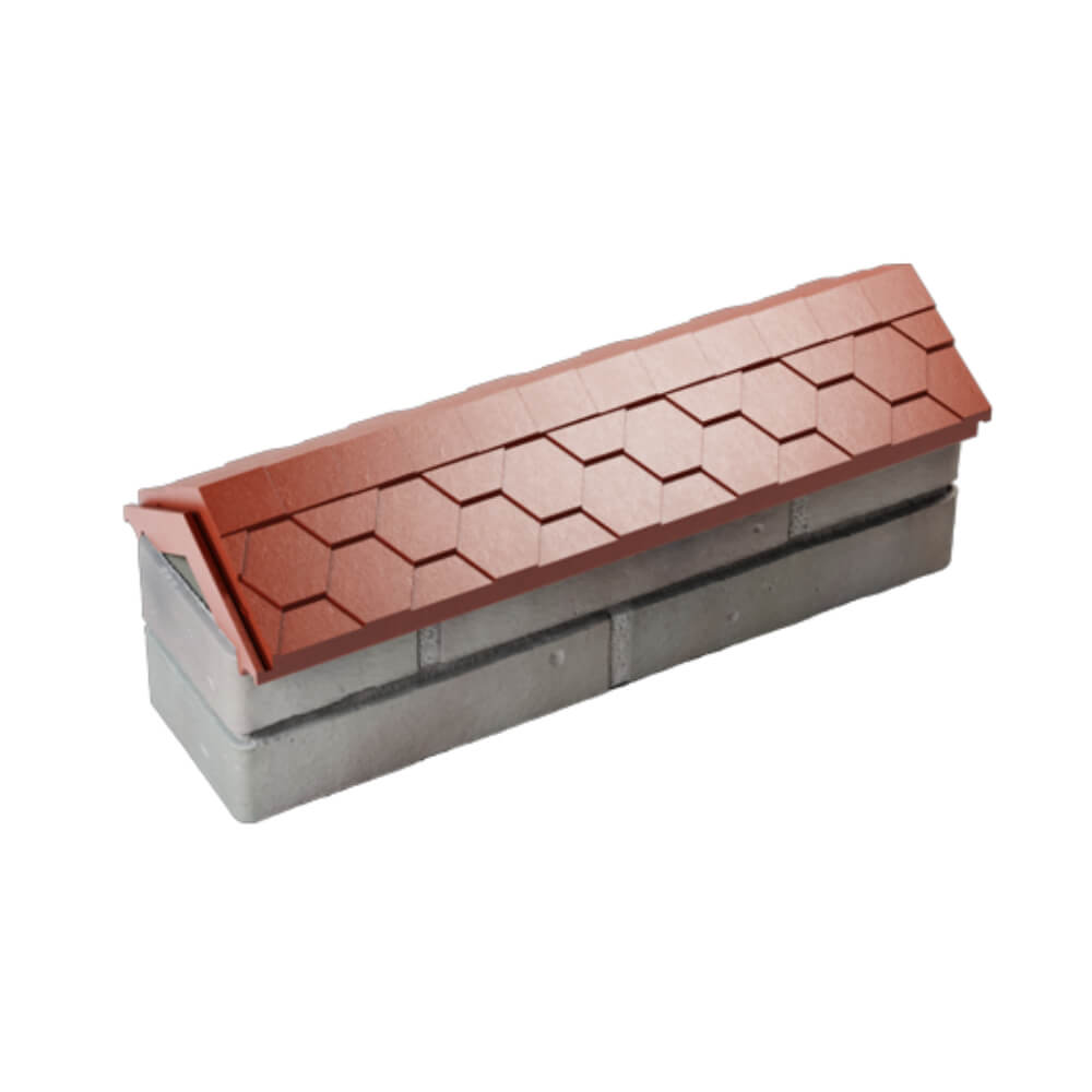Парапет Zking Эверест Красный с посадкой на 0.5 кирпича (130мм) в Сертолово фото