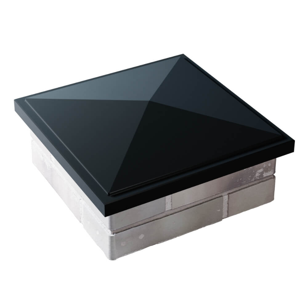 Колпак Zking БонаМоно Черный на столб 1.5х1.5 кирпича (385х385, 400х400мм) в Сертолово фото