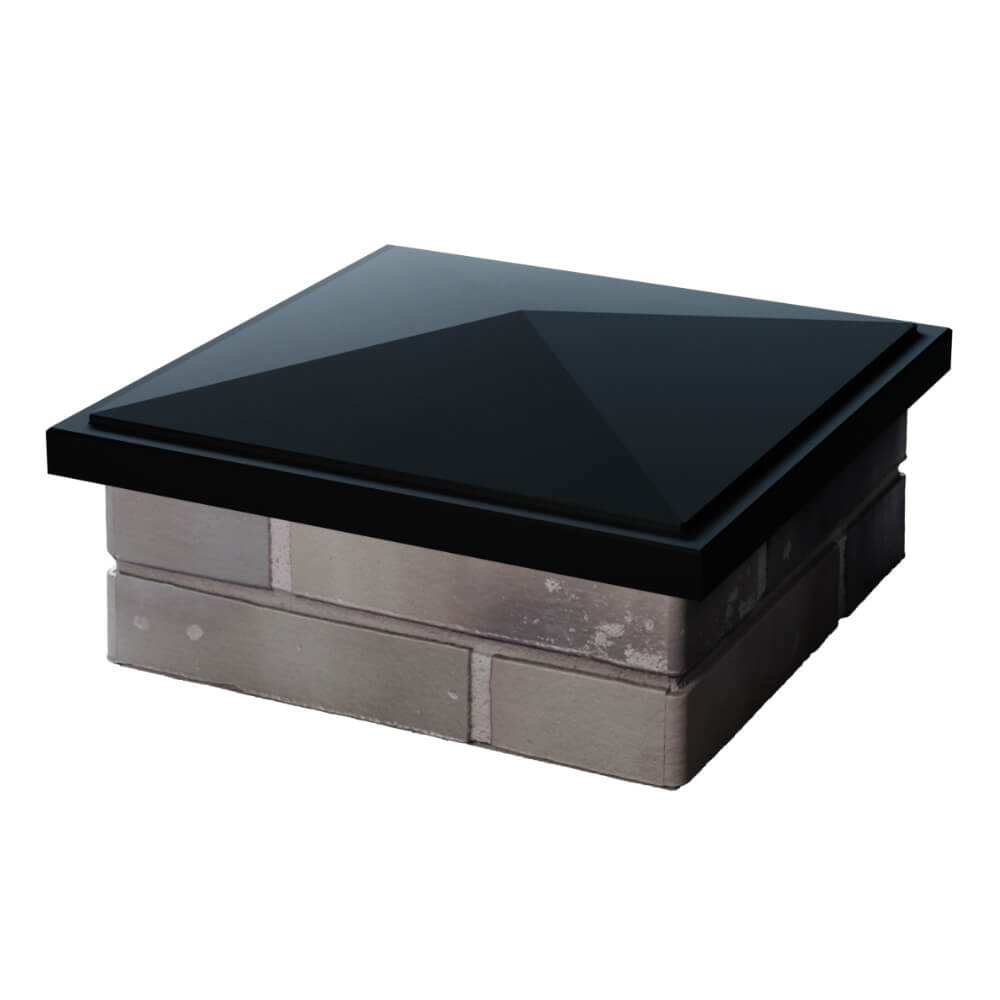 Колпак Zking БонаМоно Черный на столб 1.5х1.5 кирпича (385х385, 400х400мм) в Сертолово фото