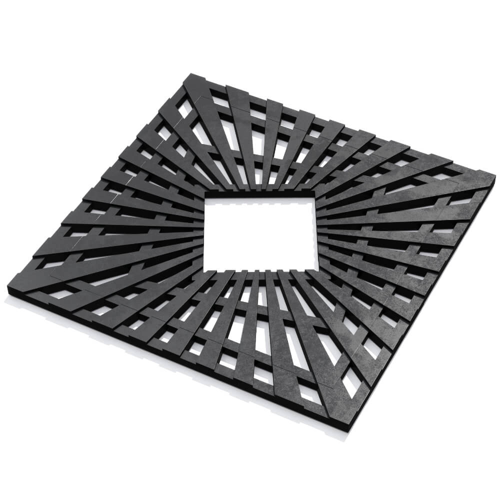 Приствольная решетка для дерева ZKING ATMOSPHERE 1.2х1.2м Черная в Сертолово фото