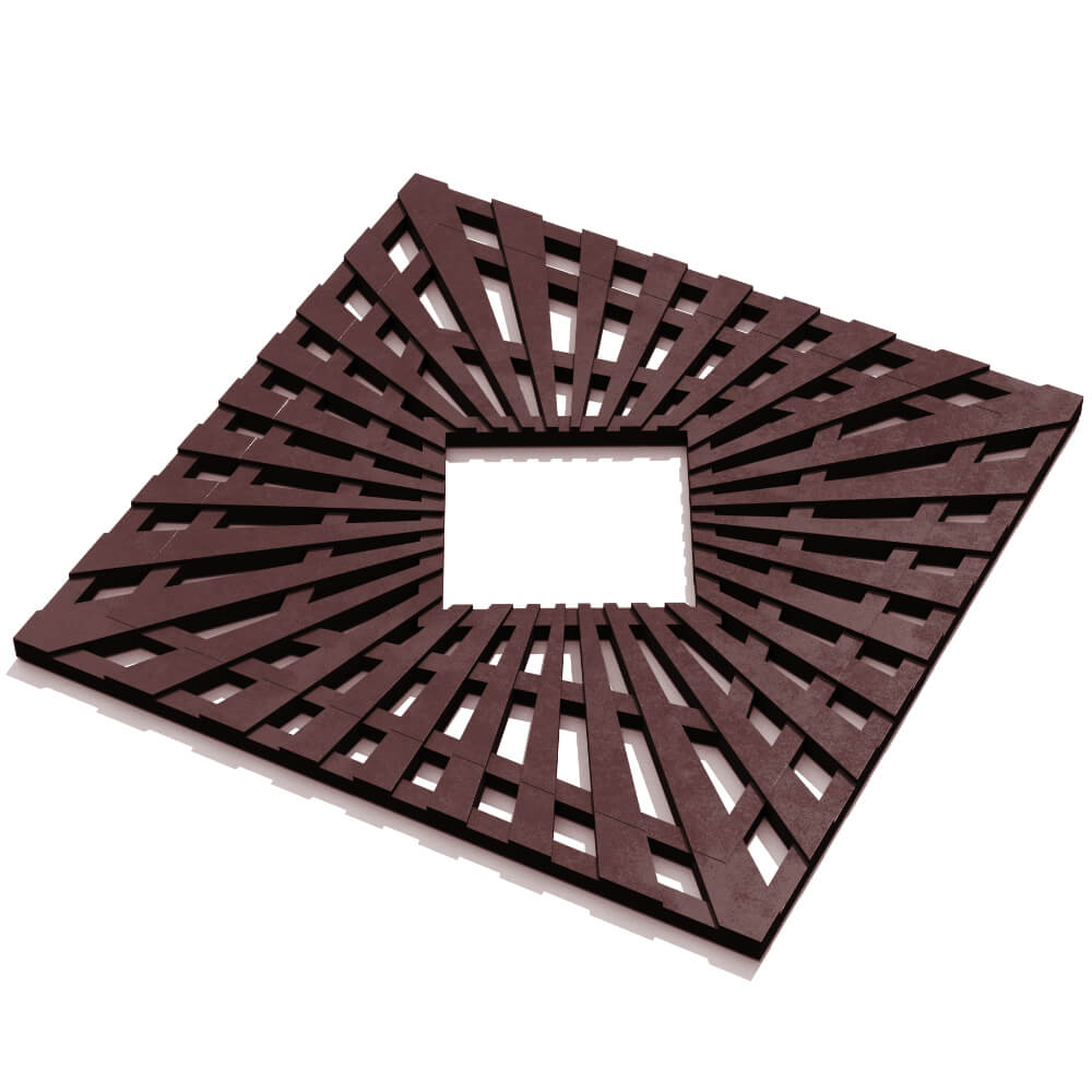 Приствольная решетка для дерева ZKING ATMOSPHERE 1.2х1.2м Коричневая в Сертолово фото