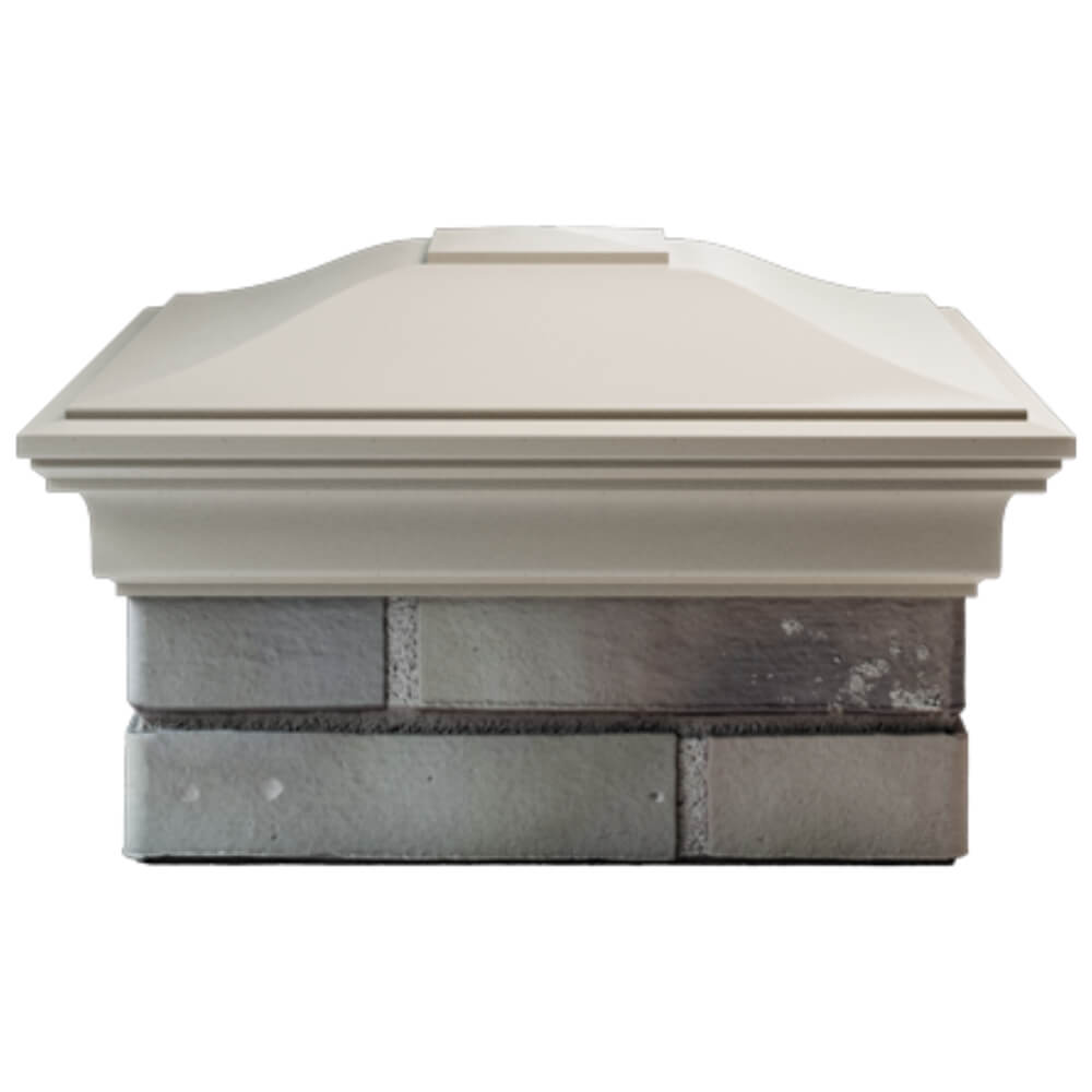 Колпак Zking Монблан Бежевый на столб 1.5х1.5 кирпича (385х385мм) Сертолово фото