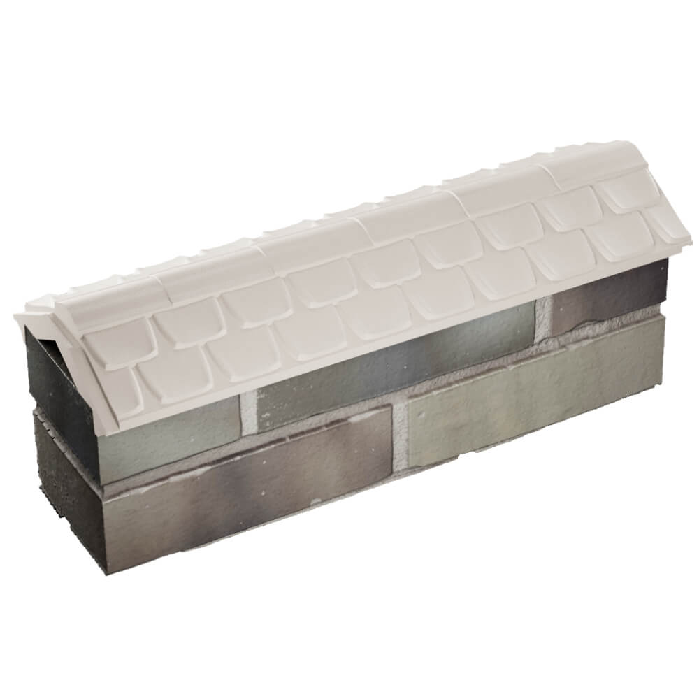 Парапет Zking Эльбрус Бежевый с посадкой на 0.5 кирпича (130мм) в Сертолово фото