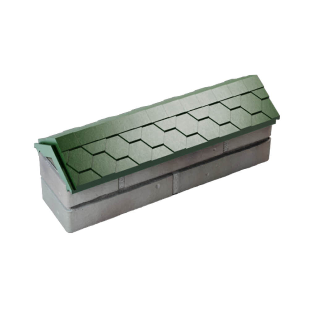 Парапет Zking Эверест Зеленый с посадкой на 0.5 кирпича (130мм) в Сертолово фото