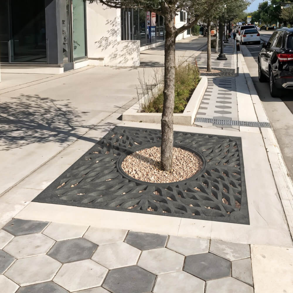 Приствольная решетка для дерева ZKING CRUST 2х2м Черная в Сертолово фото