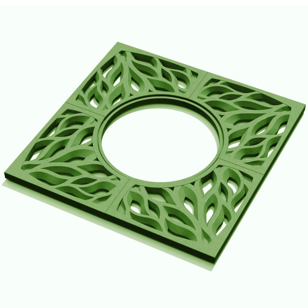 Приствольная решетка для дерева ZKING CRUST 1.2х1.2м Зеленая в Сертолово фото