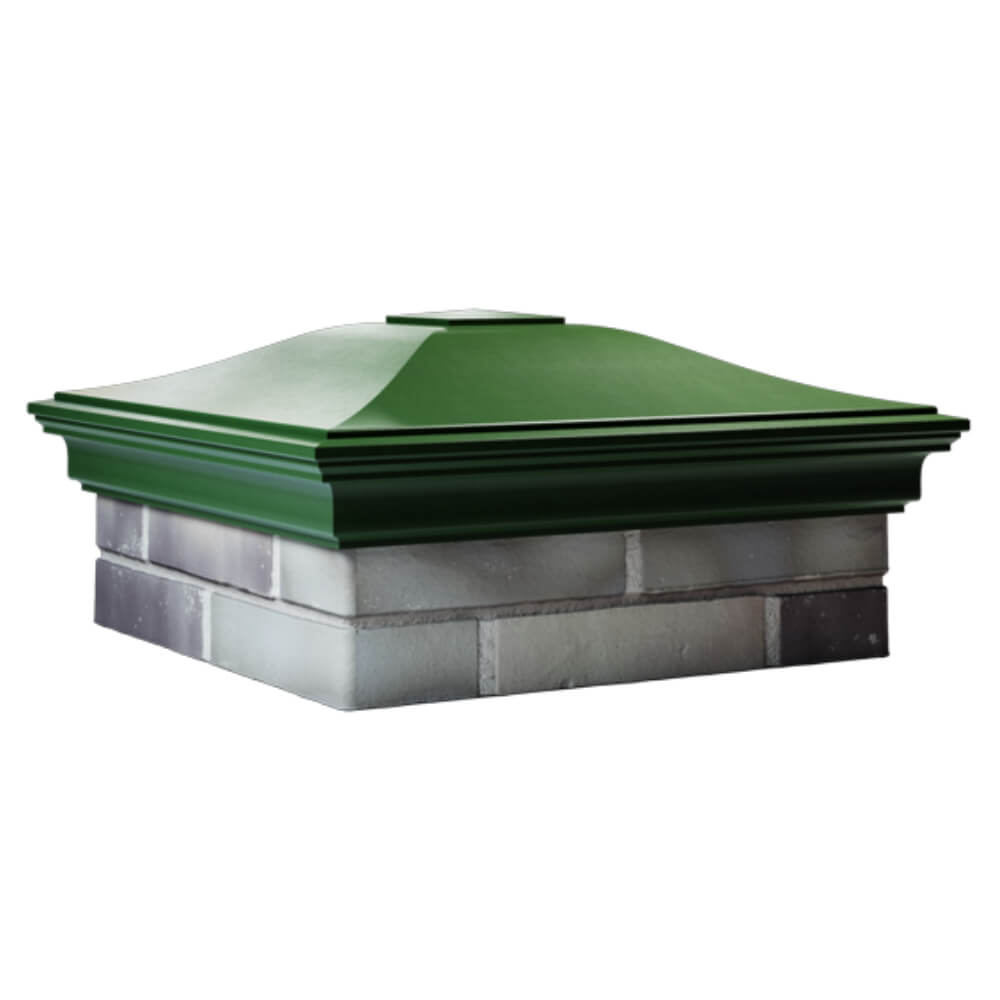 Колпак Zking Монблан Зеленый на столб 2х2 кирпича (515х515мм) в Сертолово фото