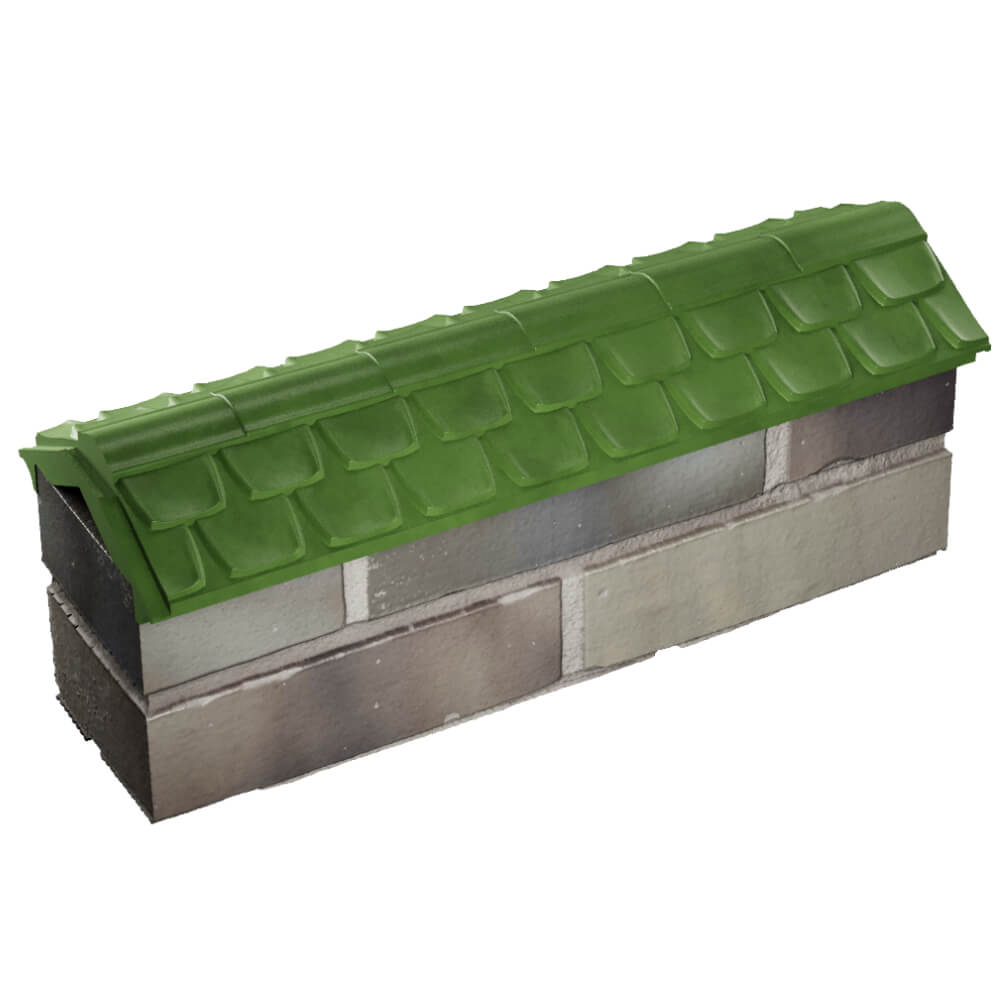 Парапет Zking Эльбрус Зеленый с посадкой на 0.5 кирпича (130мм) в Сертолово фото